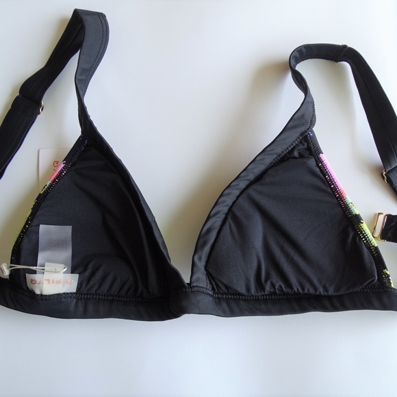 PilyQ NWT Clara Mix Up Bikini Top - Picture 2 of 2